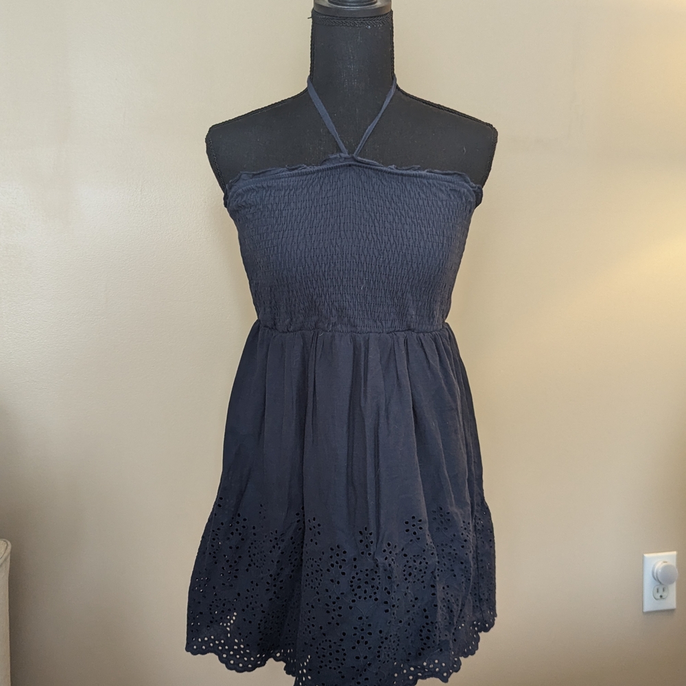 Speechless Navy Cotton Mini Dress, Size Medium